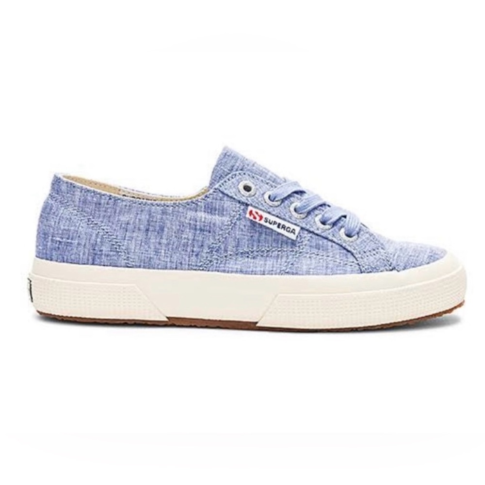 Superga 2750 Cotu Sneaker in Chambray Linen - size 37.5